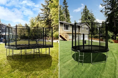 Trampoline kopen, rond of rechthoekig?