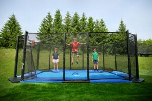 Flat to the ground Trampolines