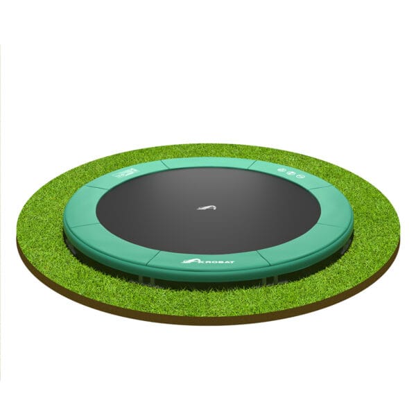 Orbit_Inground_Round_Green_CutOut Trampoline Rand Akrobat | Orbit | Inground