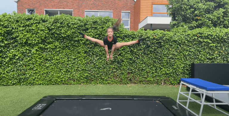 De beste trampolines voor turnsters 7 spreidhoeksprong